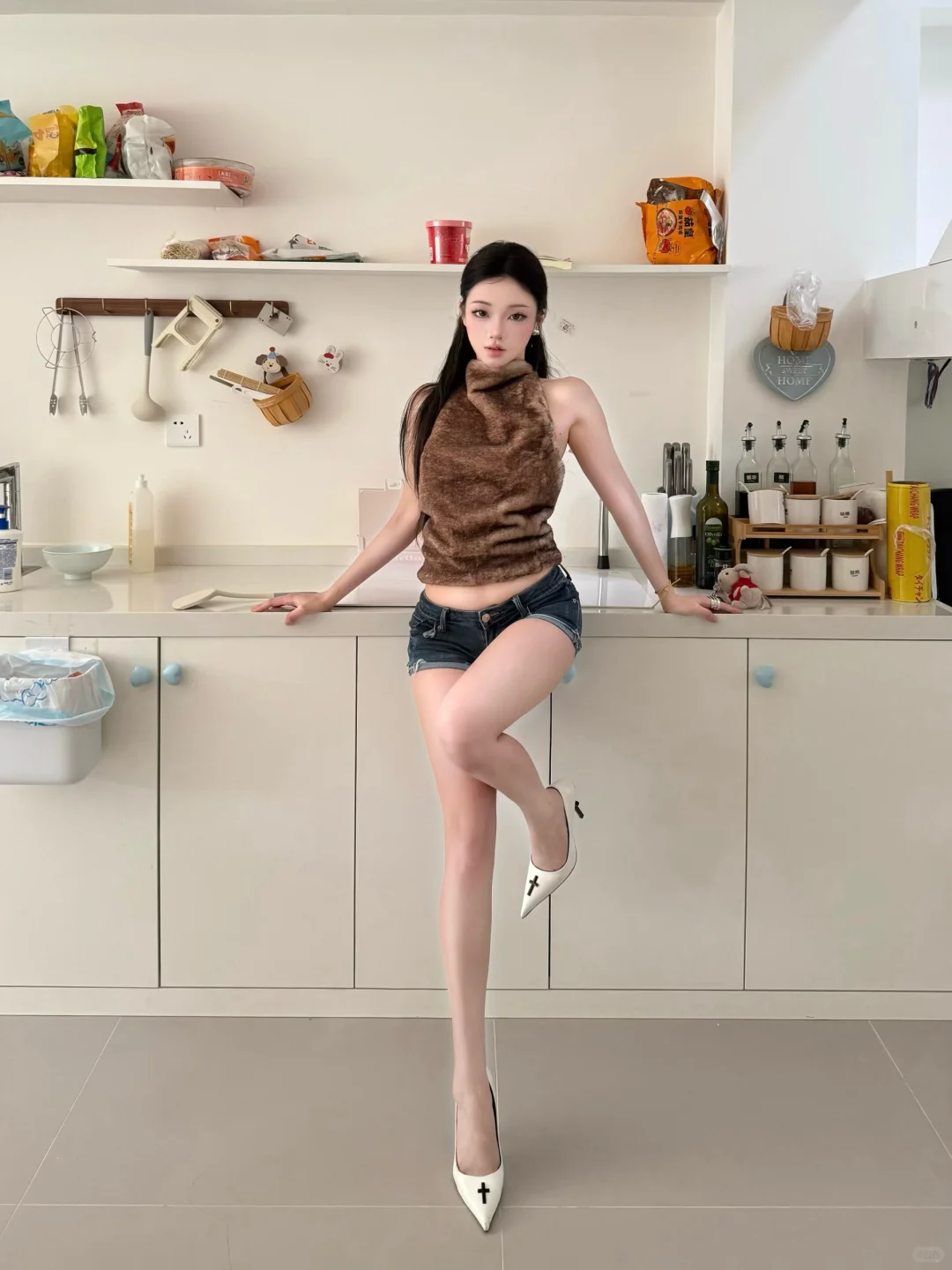 学一套辣妹拍照姿势