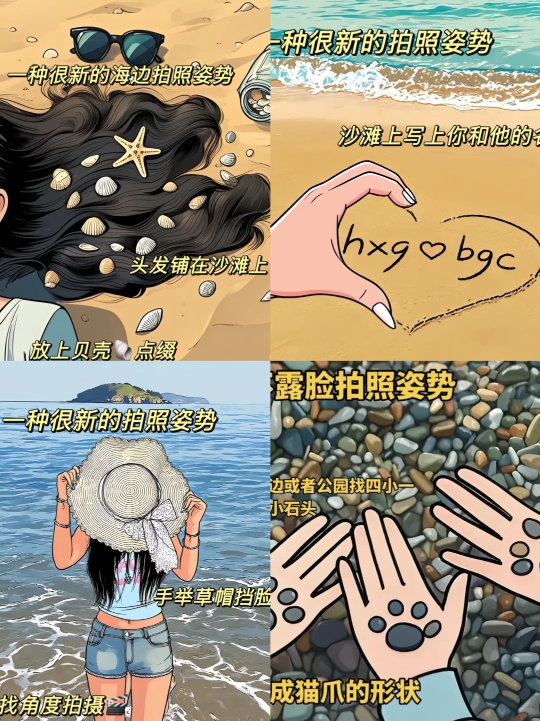 海边搞怪拍照教程｜这样拍趣味感拉满！！