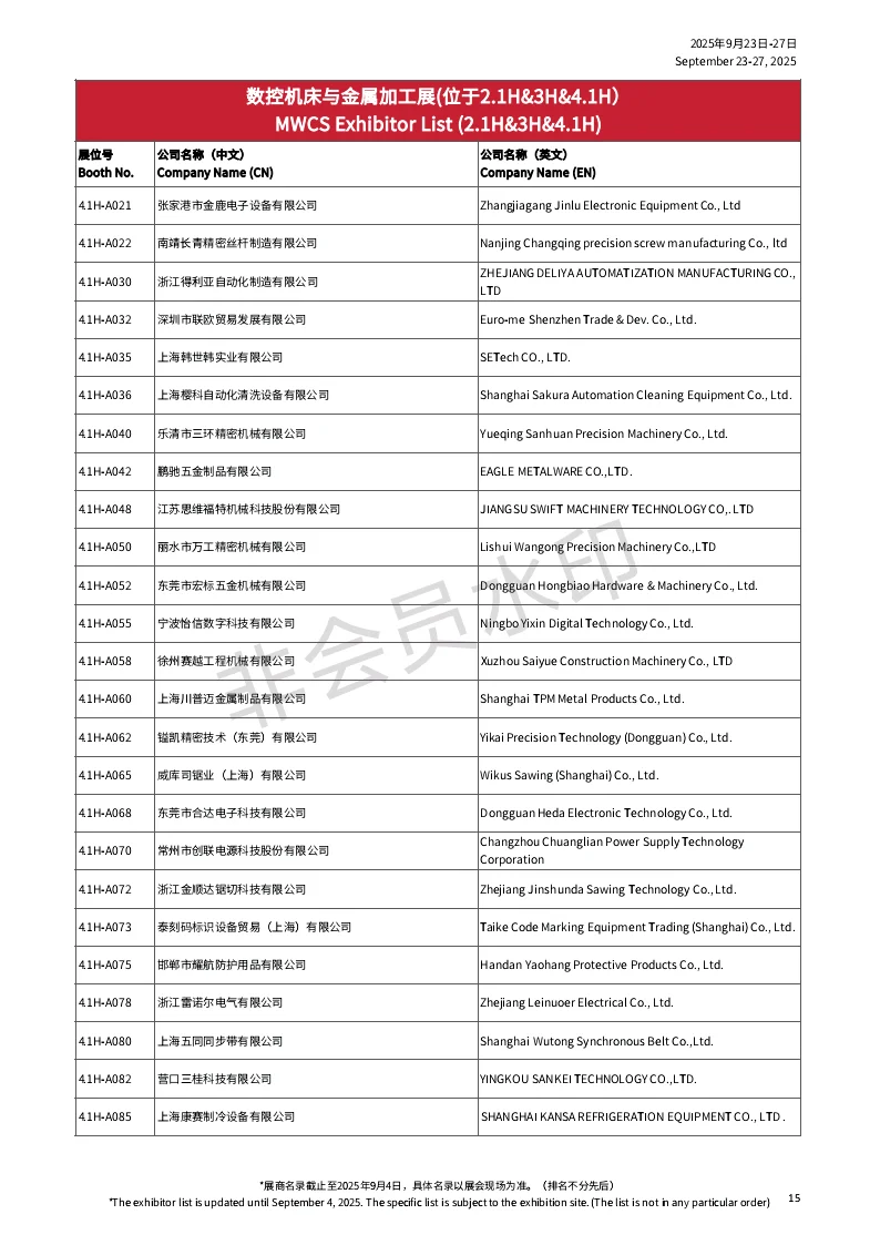 ?2025工博会,参展企业抢先(第一批)