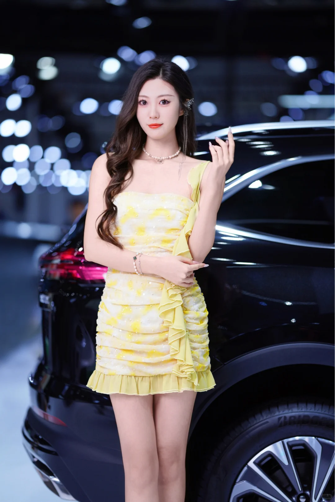 别克展台站岗结束啦～?