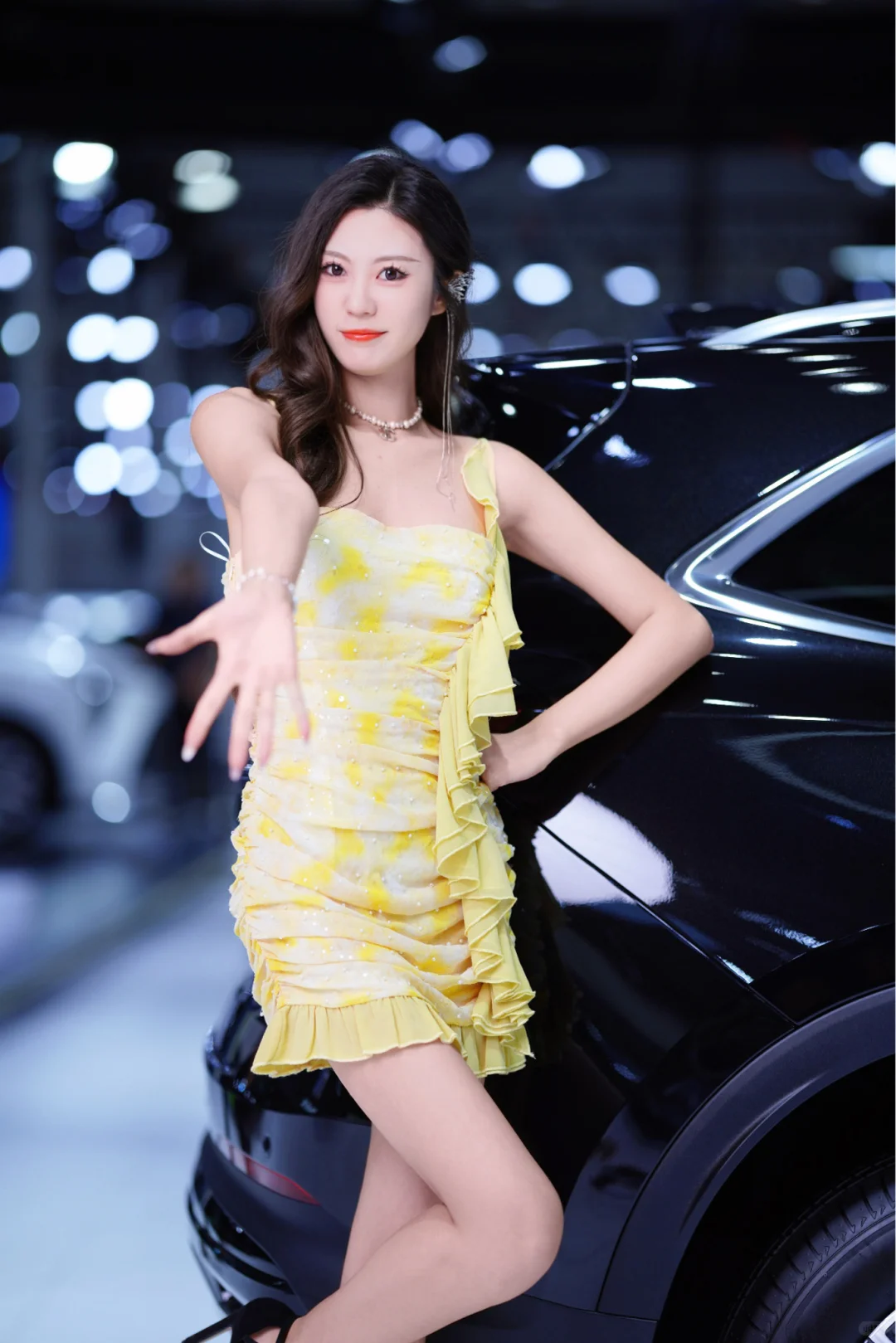 别克展台站岗结束啦～?