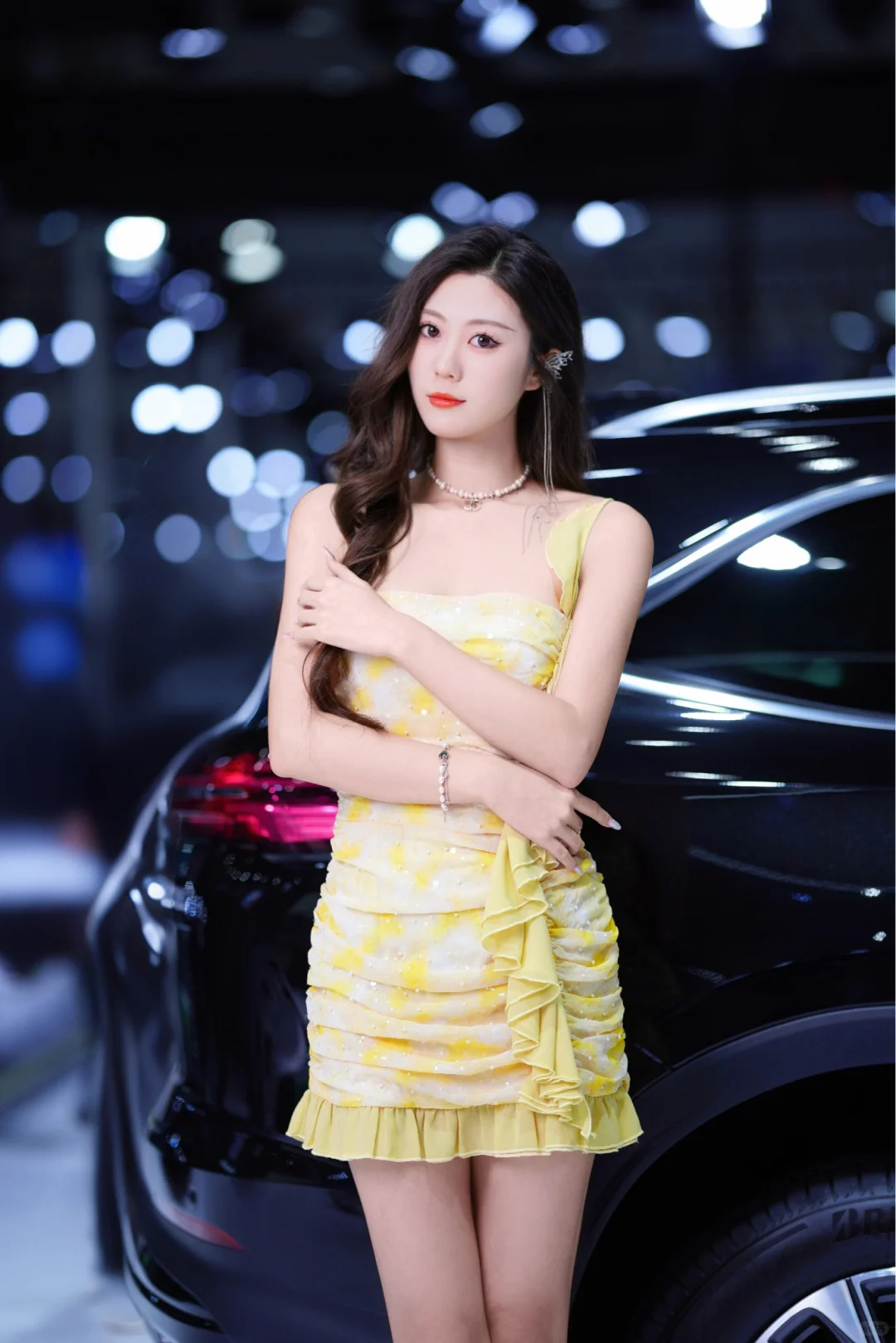 别克展台站岗结束啦～?