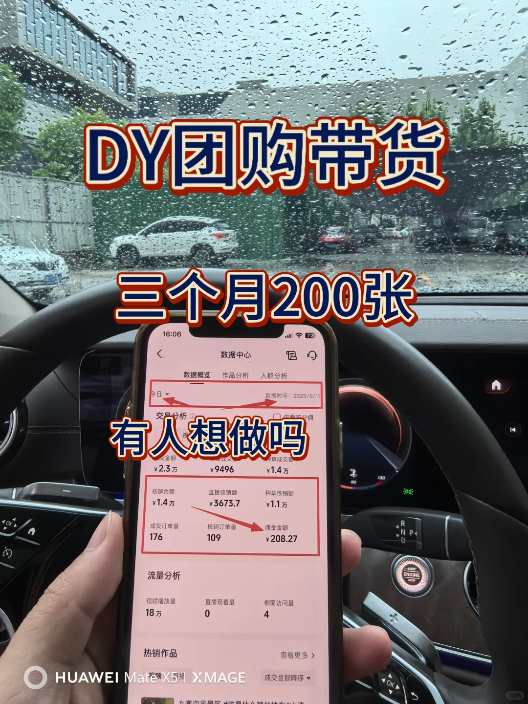 DY团购，三个月200张，有人想做吗？