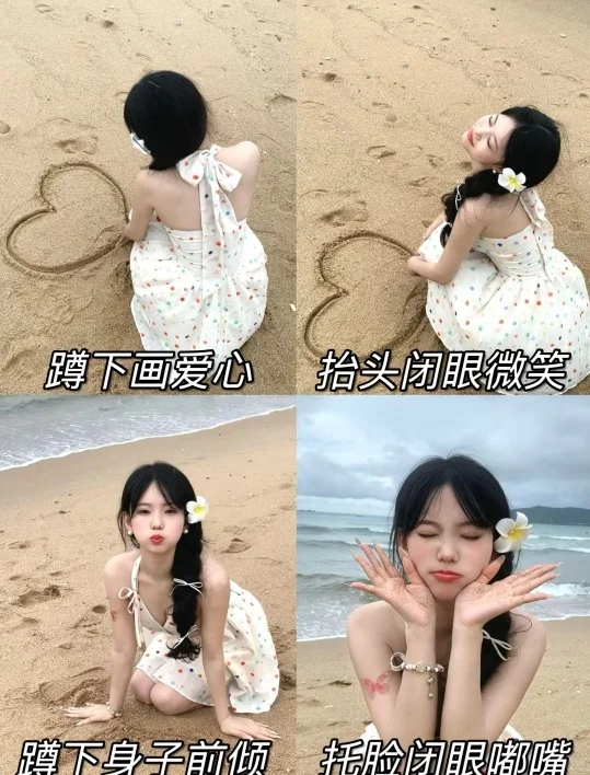 海边搞怪拍照教程｜这样拍趣味感拉满！！