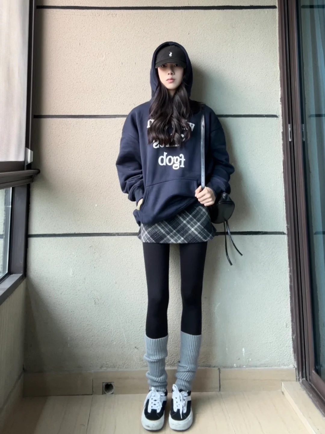 套头卫衣➕瑜伽裤好美高