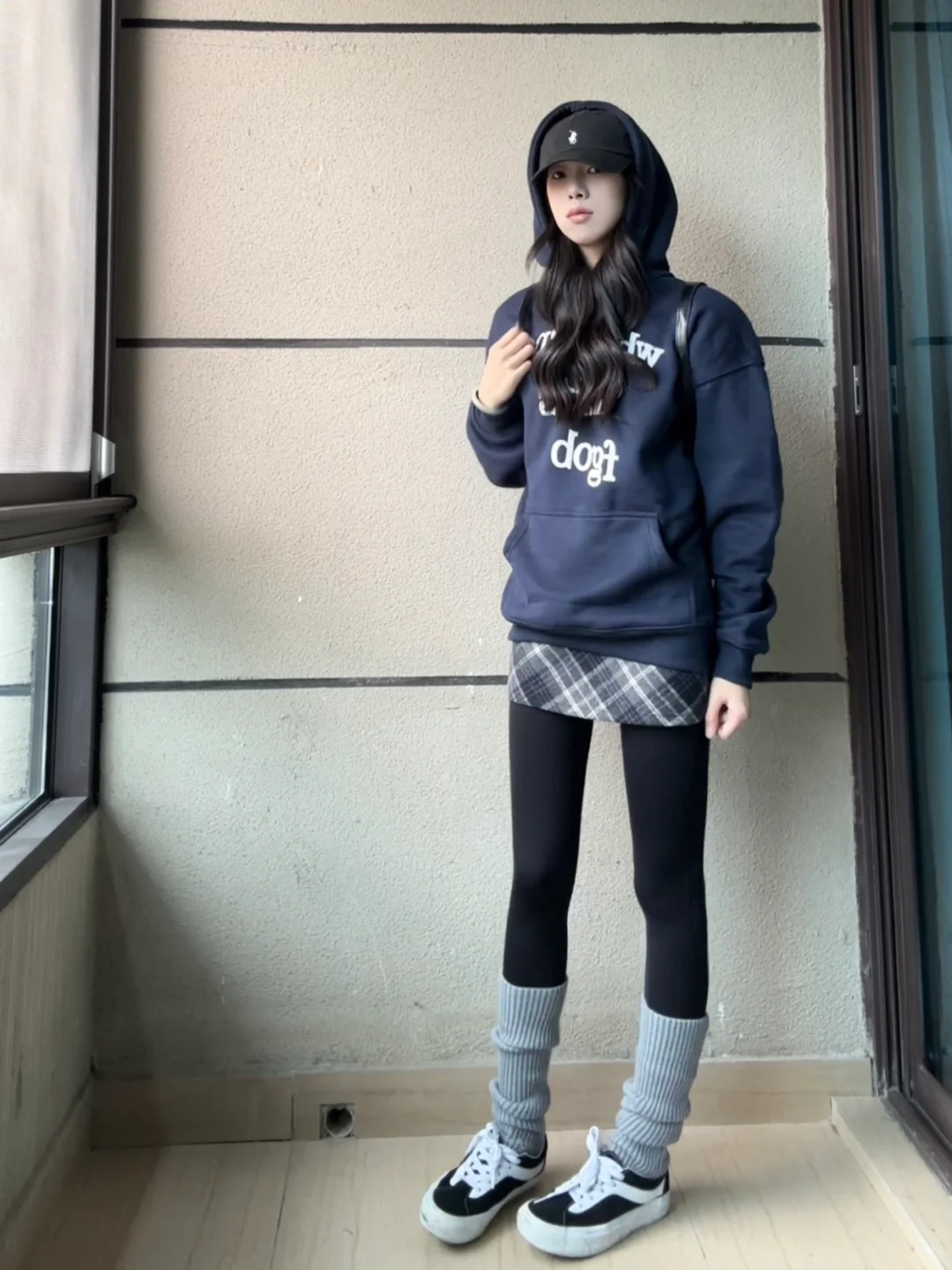 套头卫衣➕瑜伽裤好美高