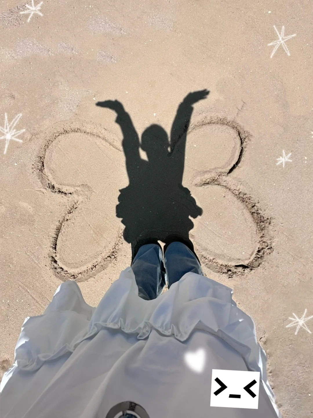 存一些韩韩的海边拍照姿势＊・゜