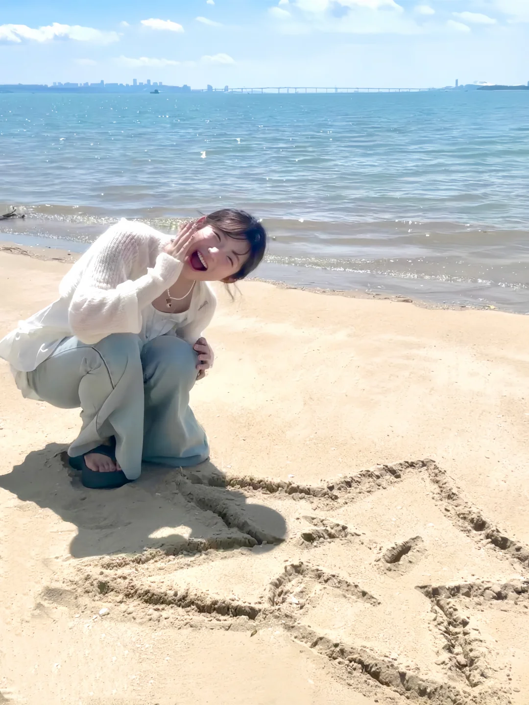 存一些韩韩的海边拍照姿势＊・゜