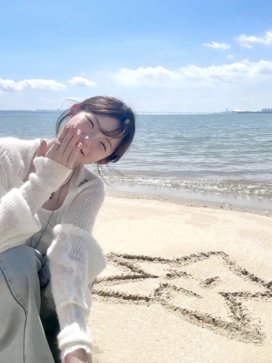 存一些韩韩的海边拍照姿势＊・゜