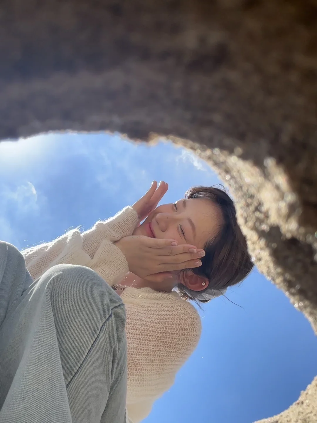 存一些韩韩的海边拍照姿势＊・゜