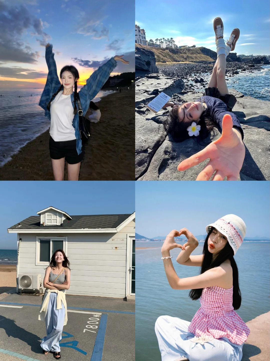 一些自由感生命力的日照海边拍照姿势?