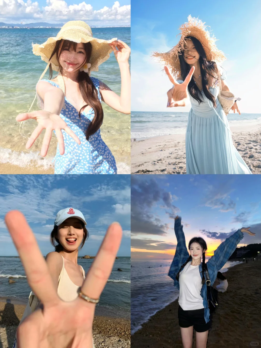 一些自由感生命力的日照海边拍照姿势?