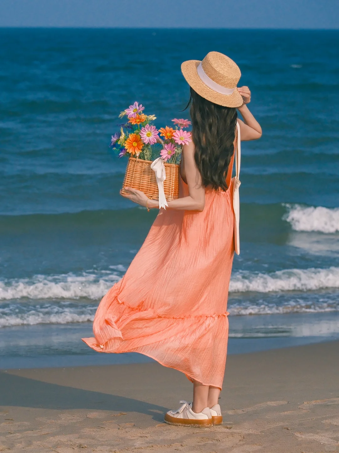 海边万能构图拍照姿势|不露脸拍出电影感