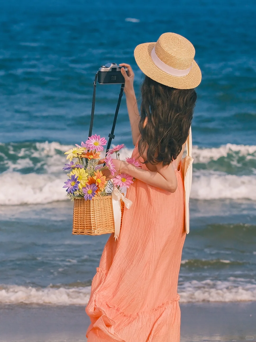 海边万能构图拍照姿势|不露脸拍出电影感