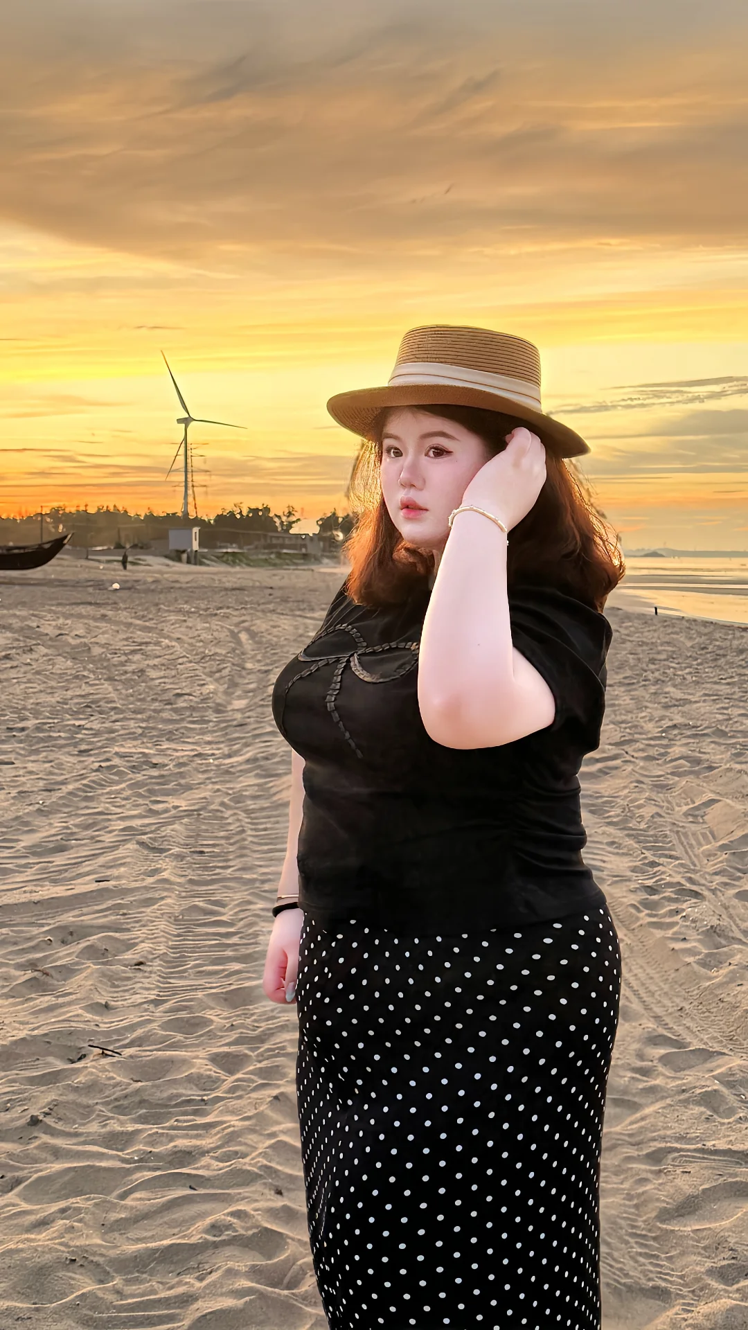 215斤｜大码女孩的海边穿搭分享～