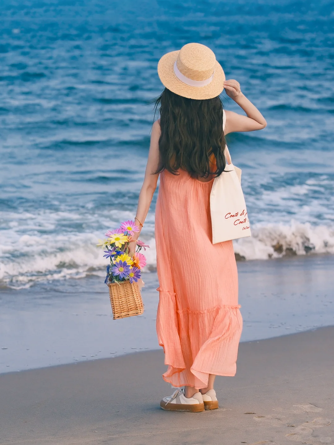 海边万能构图拍照姿势|不露脸拍出电影感