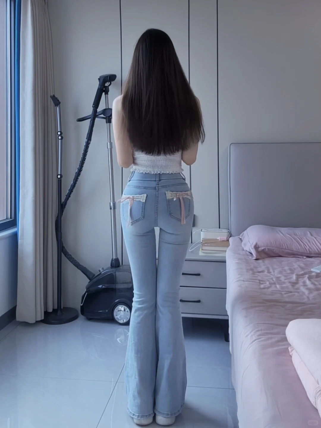 老公说这是他最喜欢的一张背影照