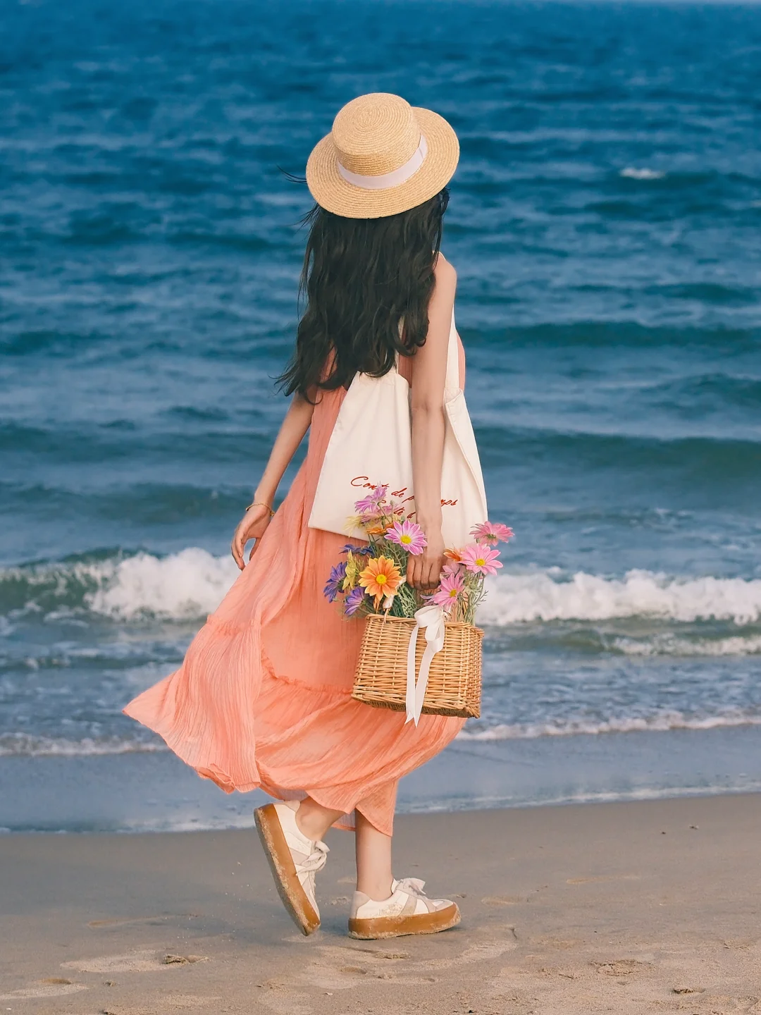 海边万能构图拍照姿势|不露脸拍出电影感