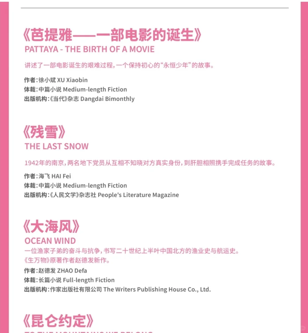 15部文学作品入围第九届平遥国际电影展