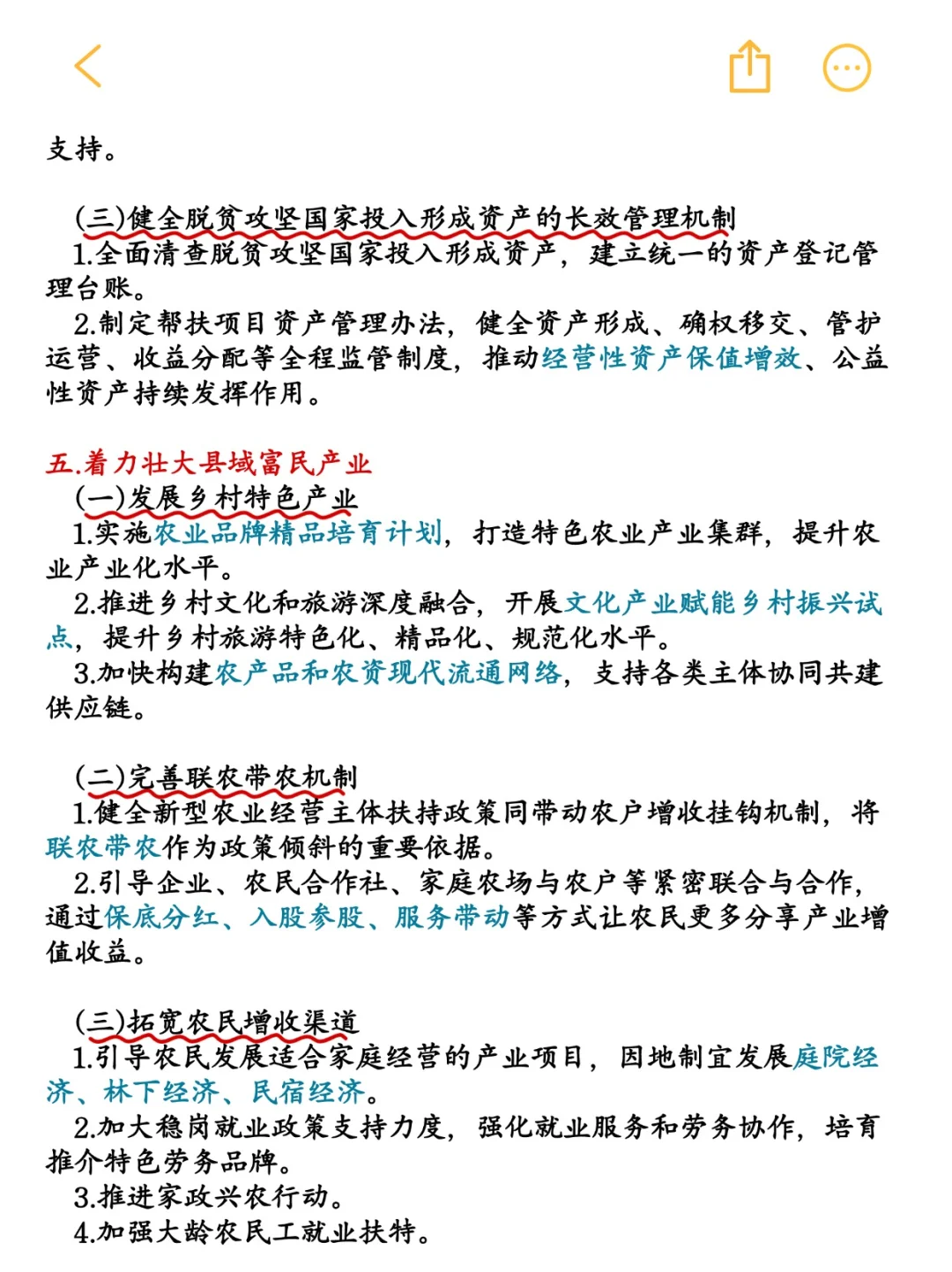 2025中央一号文件必背知识点汇总❗