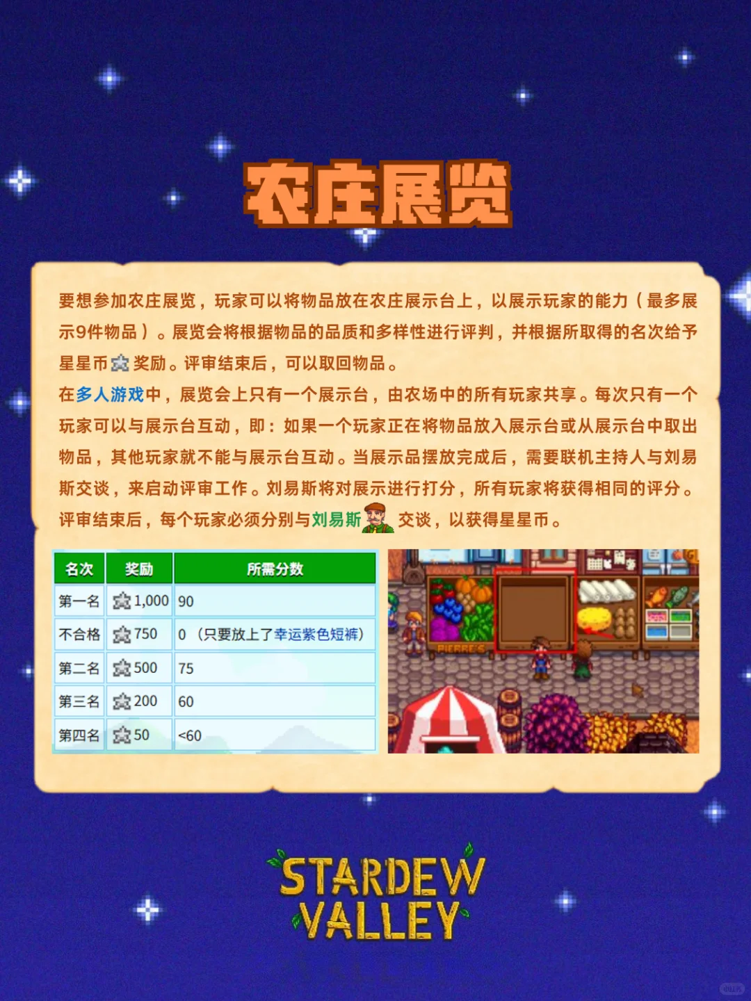 星露谷节日之星露谷展览会