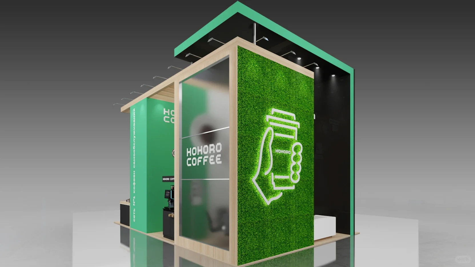 展台设计搭建 | 36㎡ 国际咖啡展览会