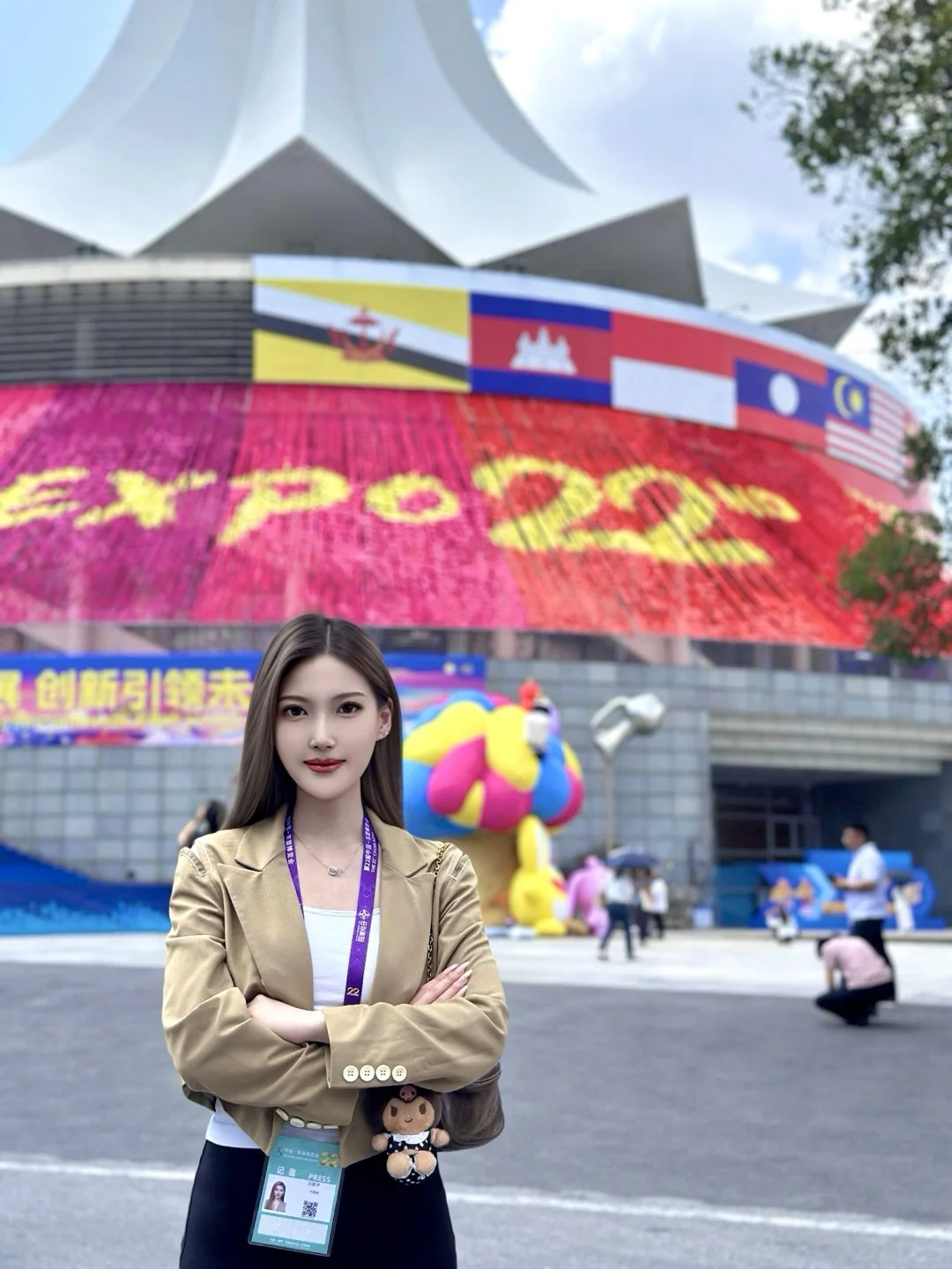 东博会记者日常?️