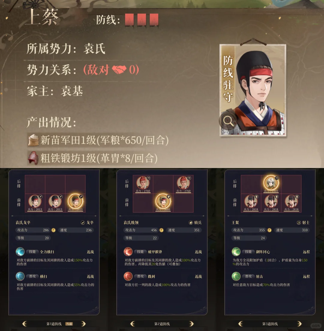 朝歌之战密探用品和进攻顺序