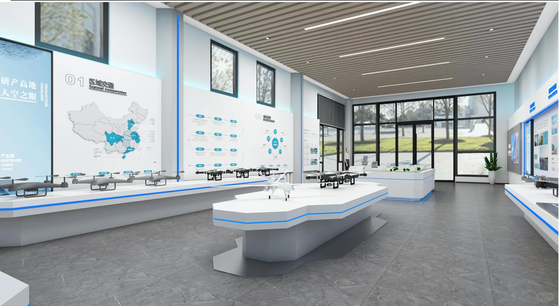 这……有点好看耶～展厅设计～