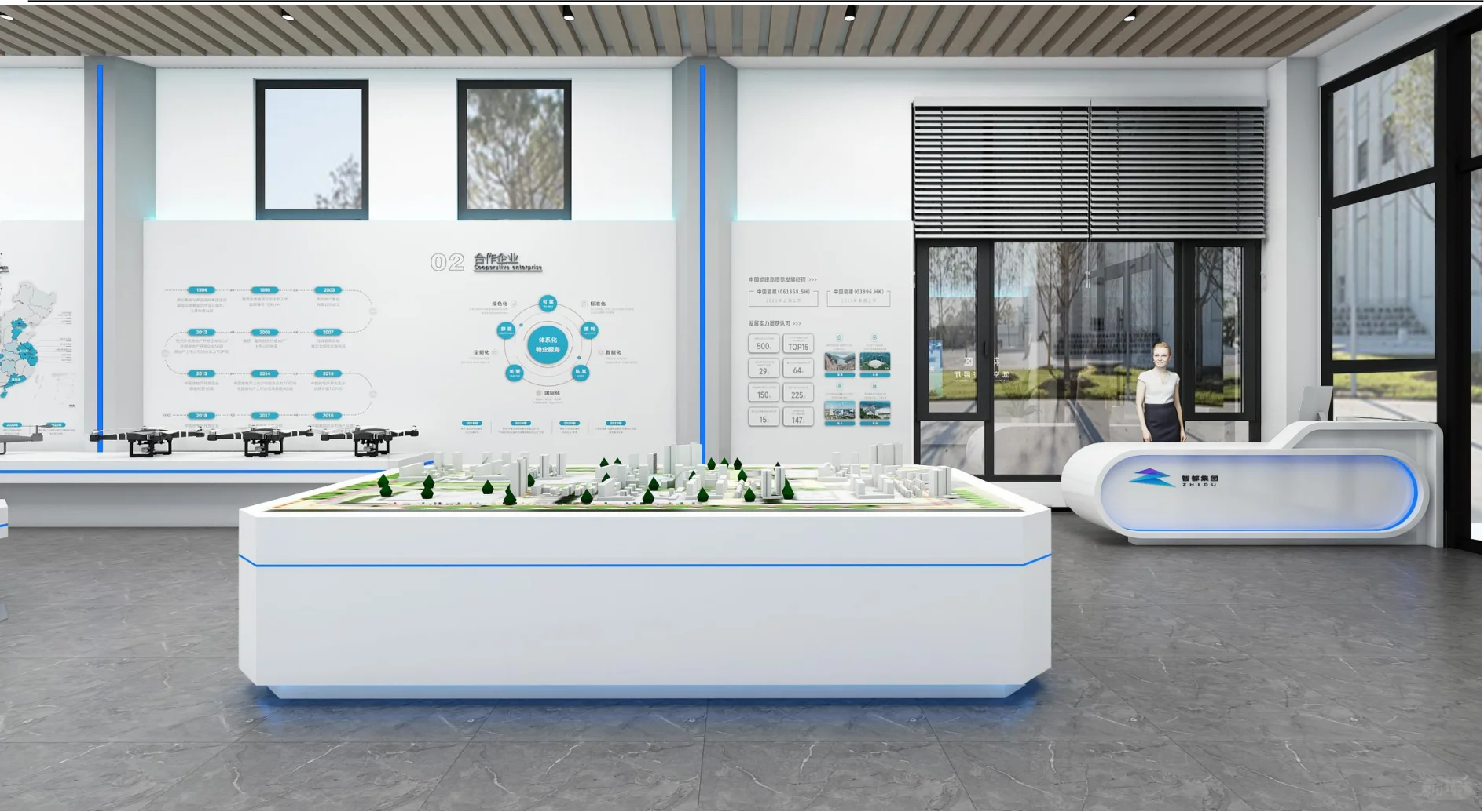 这……有点好看耶～展厅设计～