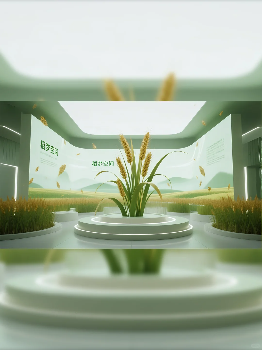 青禾织梦的稻空间～ 风动稻穗摇