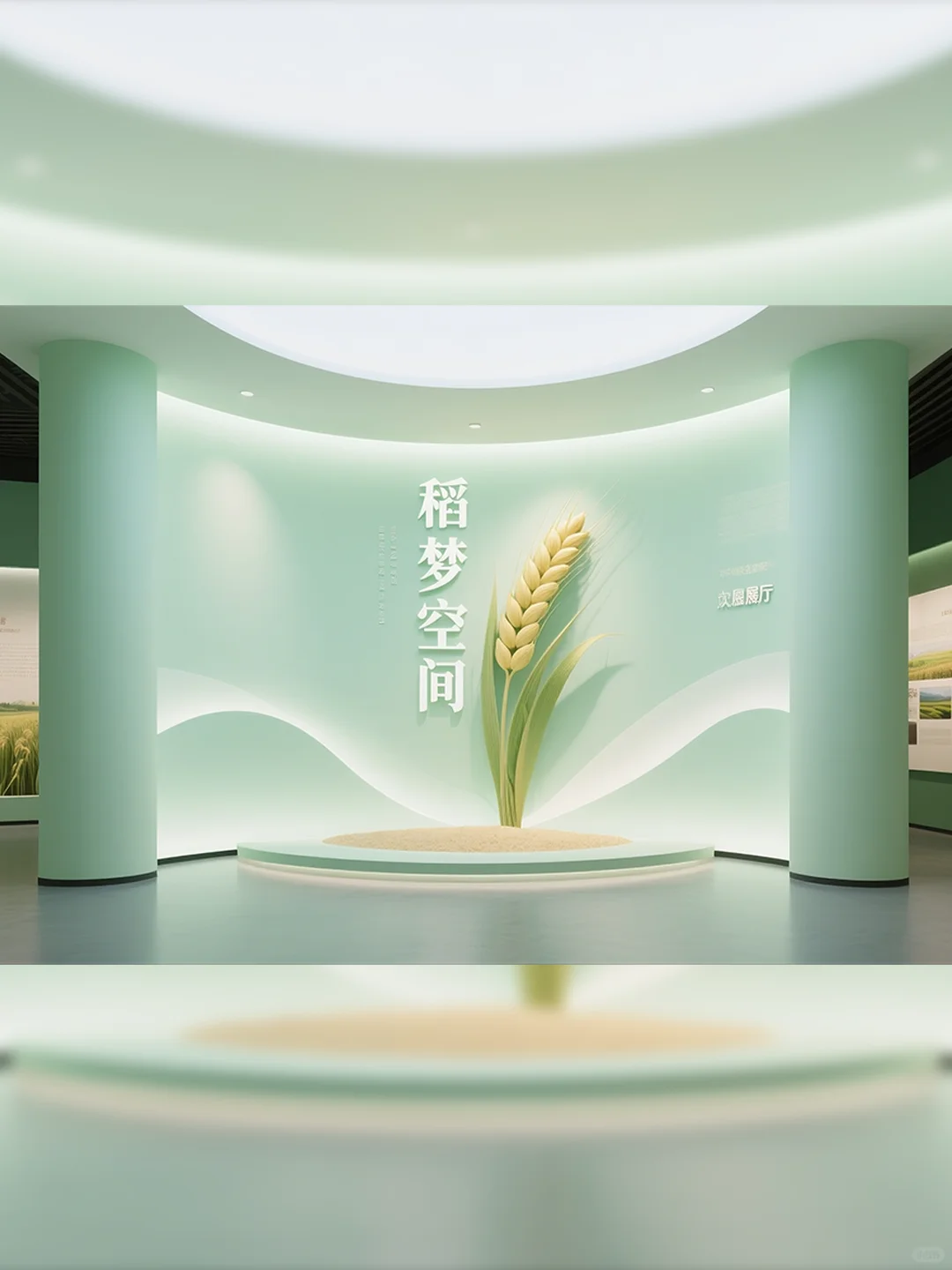 青禾织梦的稻空间～ 风动稻穗摇