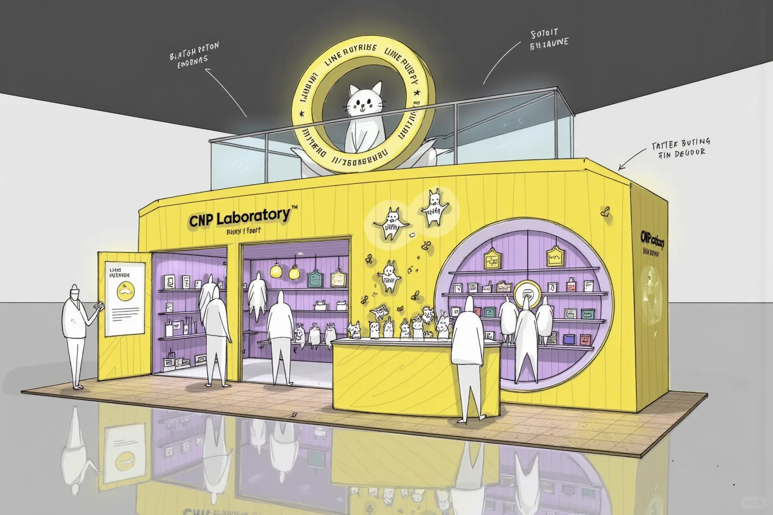 【零曦AIGC】亚宠展，宠物展台，打卡点方案