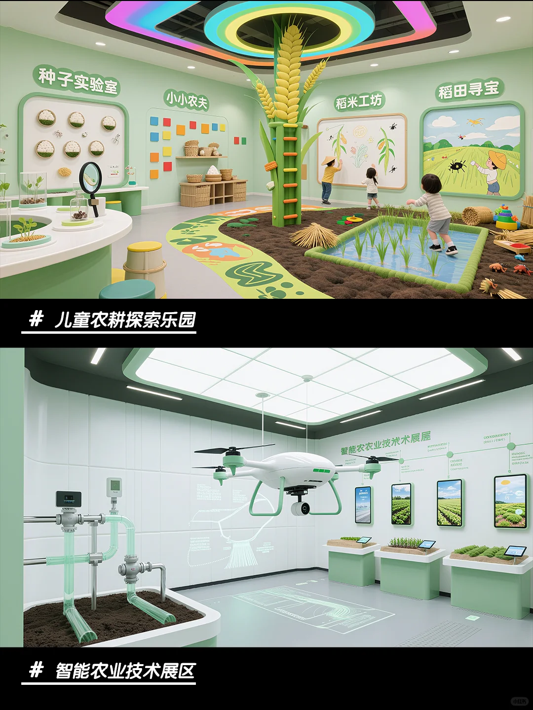 青禾织梦的稻空间～ 风动稻穗摇