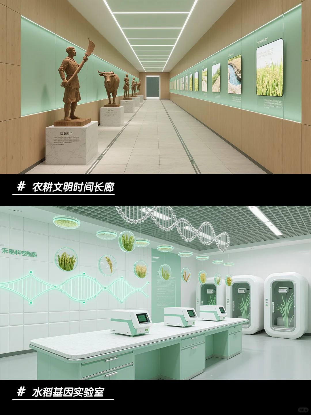 青禾织梦的稻空间～ 风动稻穗摇