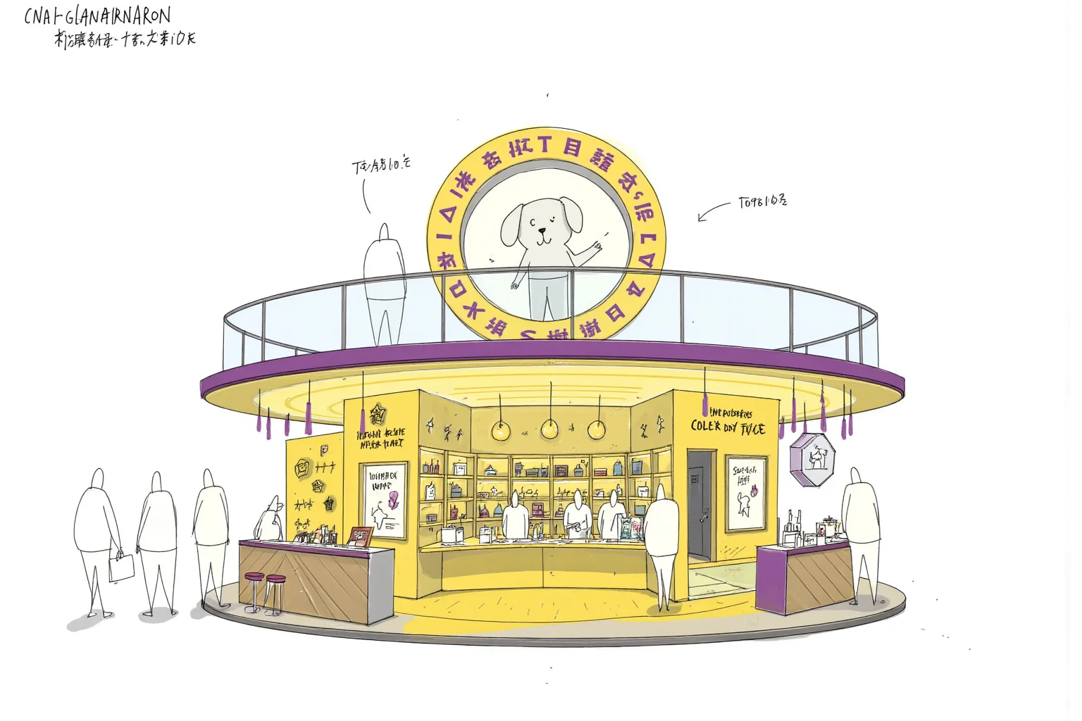 【零曦AIGC】亚宠展，宠物展台，打卡点方案