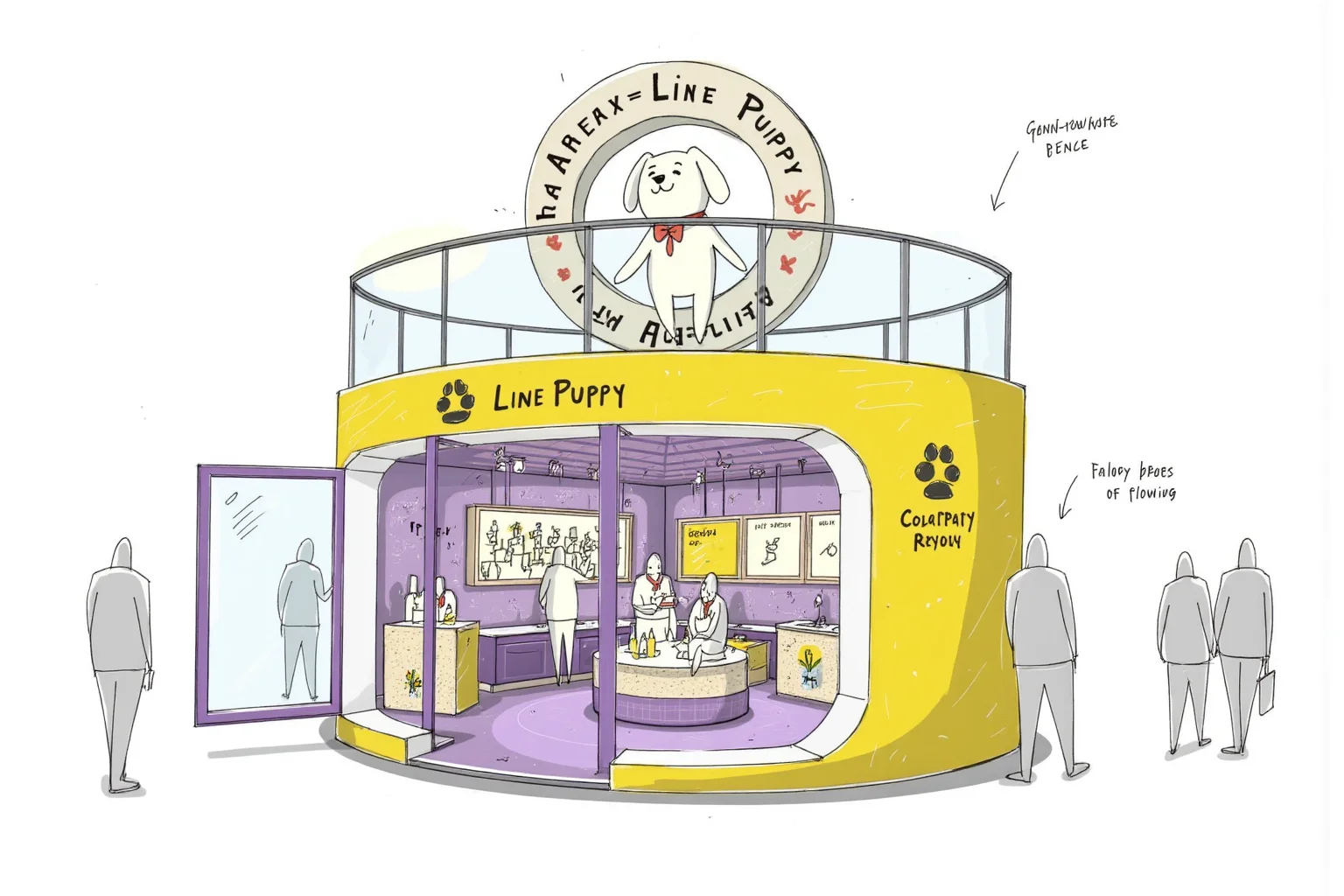 【零曦AIGC】亚宠展，宠物展台，打卡点方案