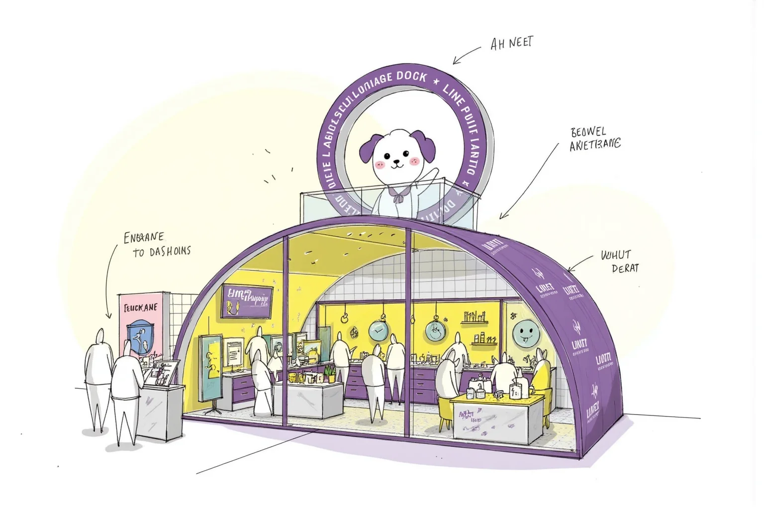 【零曦AIGC】亚宠展，宠物展台，打卡点方案