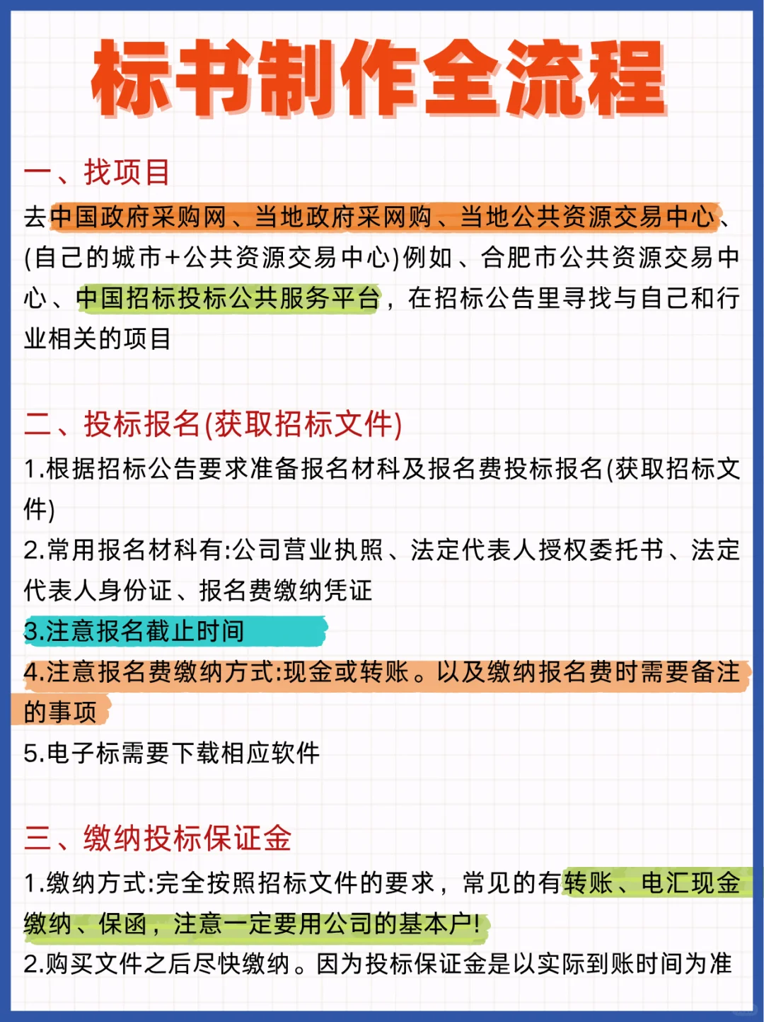 【标书避坑全攻略】从找项目到交标，保姆级