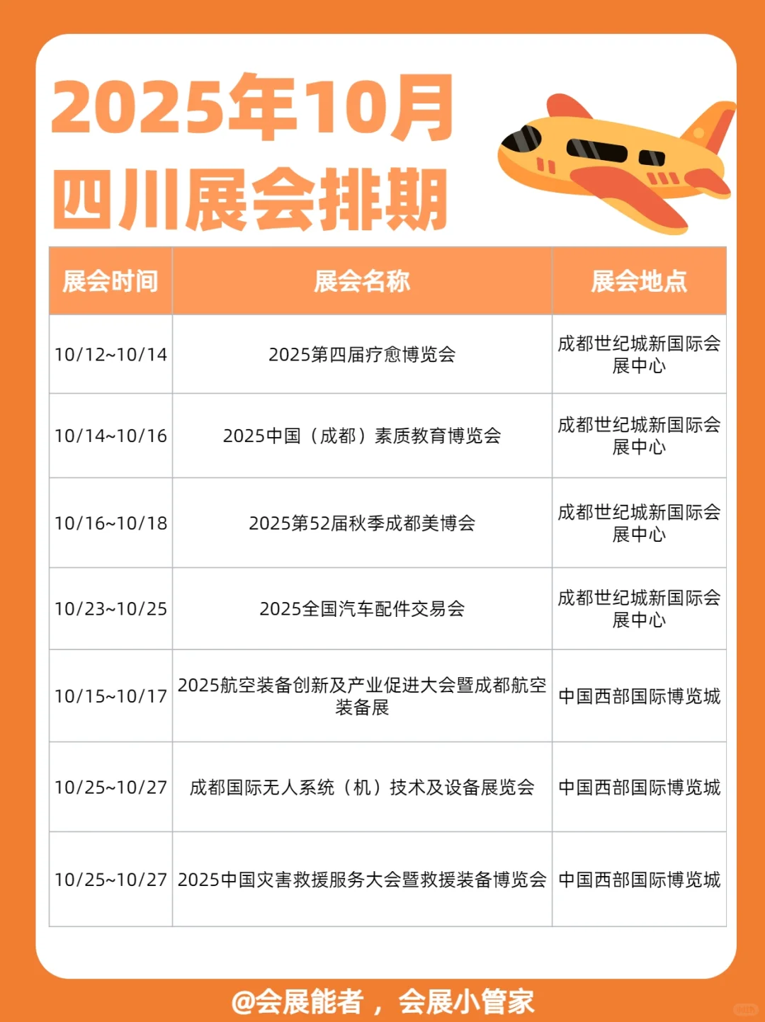 10月四川/重庆展会排期，精彩提前看！