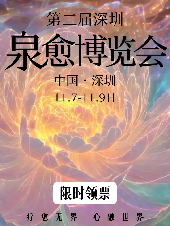 深圳将举办第二届泉愈博览会?免费领门票