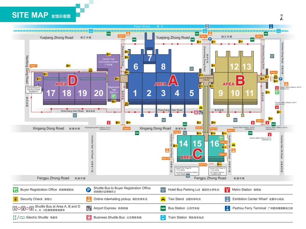 2025第138届广交会（第一期）展区平面图
