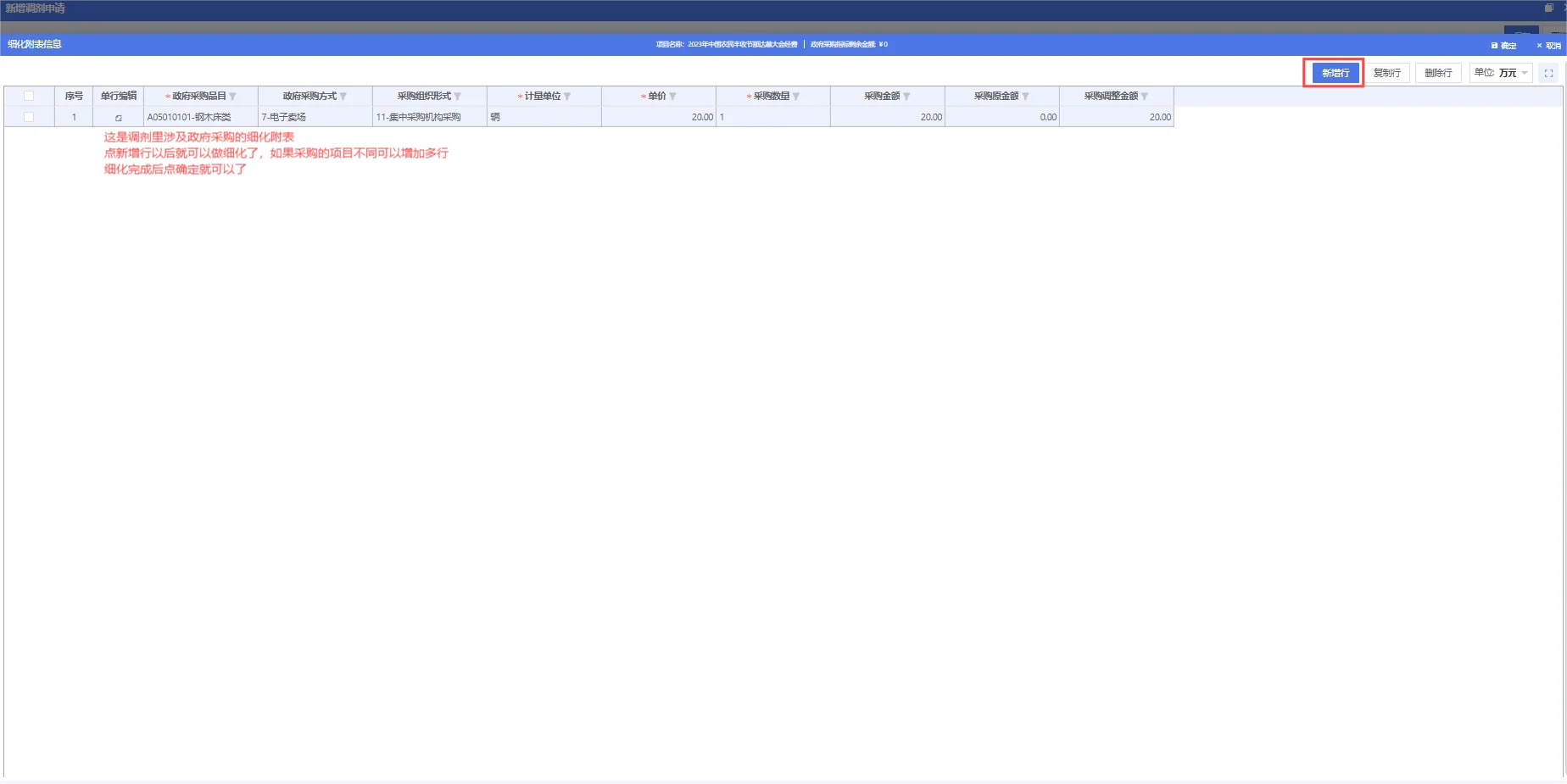 预算一体化系统预算调剂方法