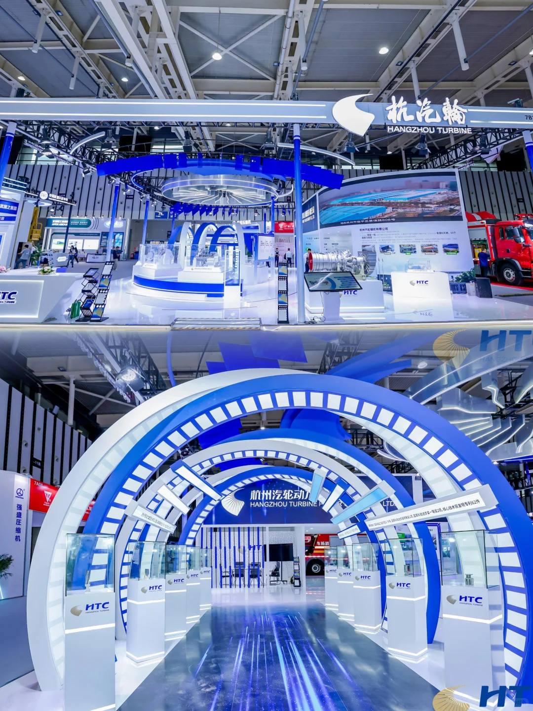石油石化展的科技暴击！工业级汽轮机太绝了