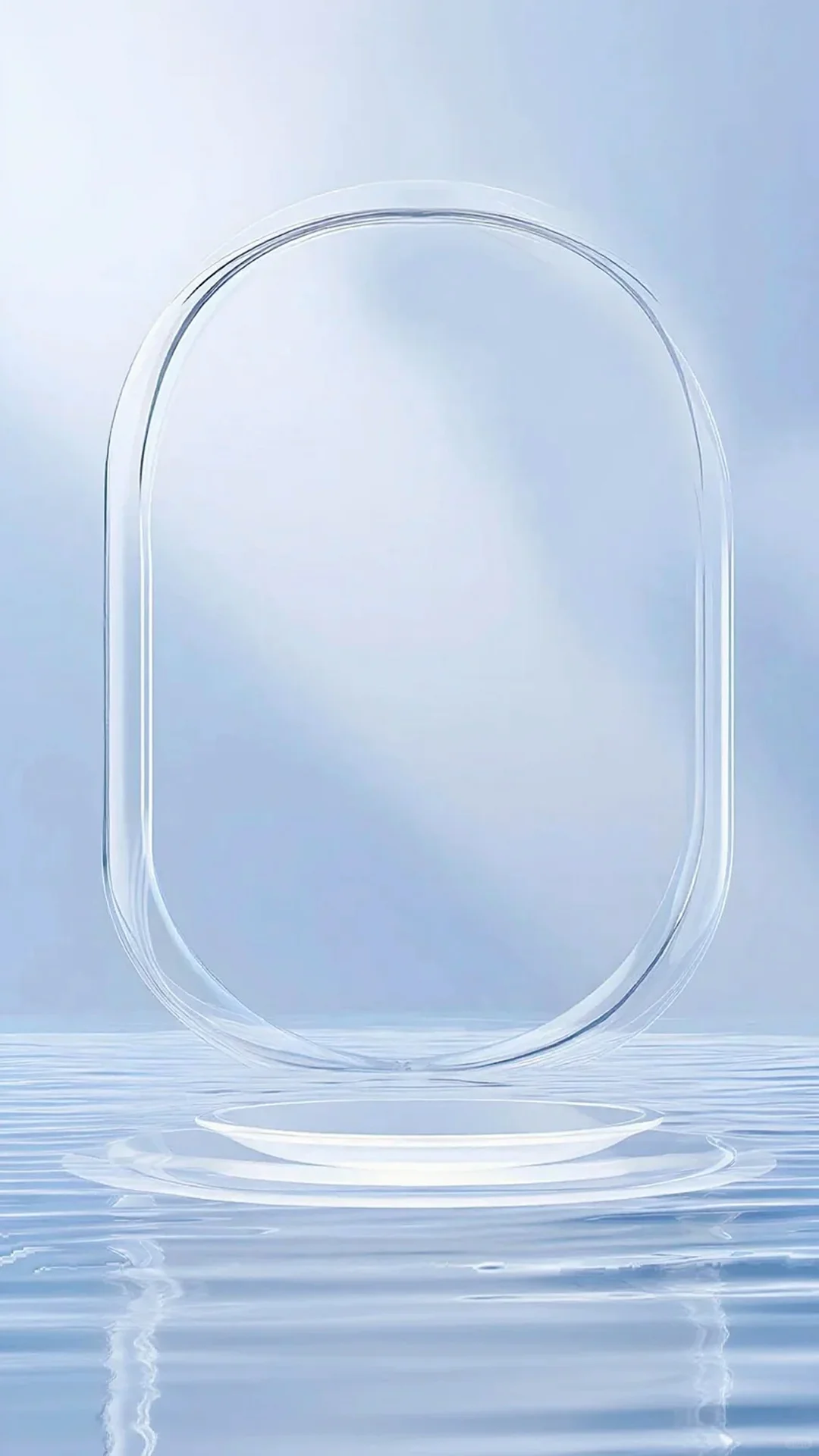 化妆品类蓝色场景电商展背景素材图