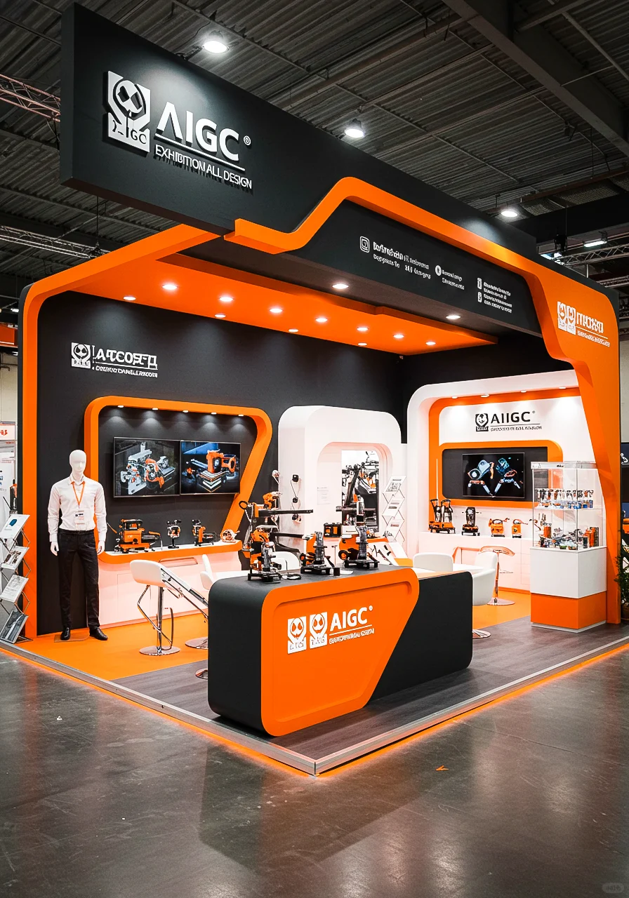 ?展位展台设计 | 高能科技感工业展台设计