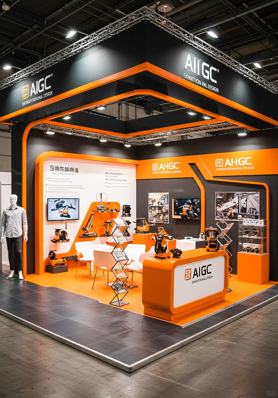 ?展位展台设计 | 高能科技感工业展台设计