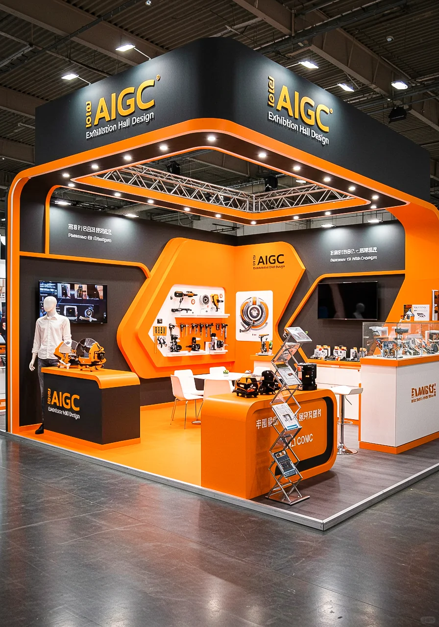 ?展位展台设计 | 高能科技感工业展台设计