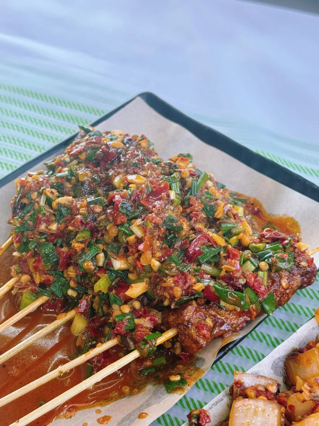 茶子山附近反复去吃的炸炸炸，辣椒好香！