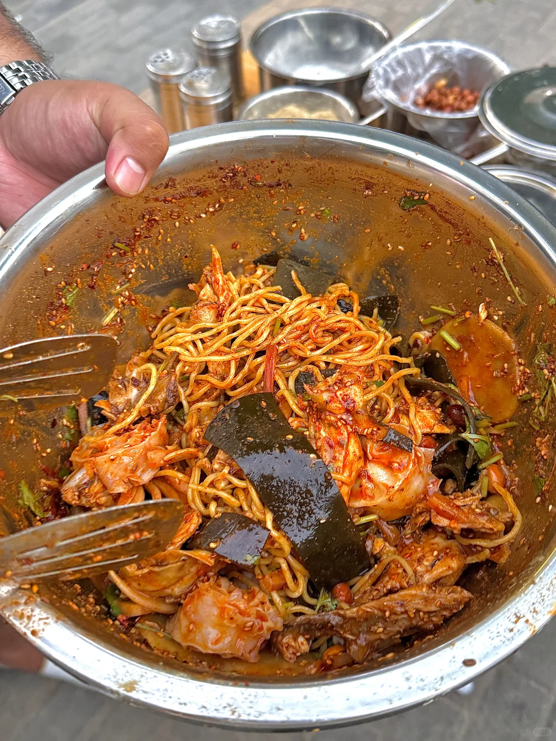 终于尝到了邯郸很多人都在团购的拌面！?